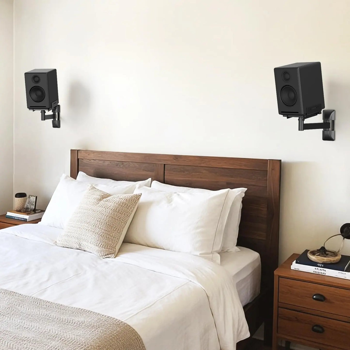 PUTORSEN Lautsprecher Wandhalterung - Voll einstellbare Universal Lautsprecher Halterung Wand, 2 Pack Boxen Wandhalterung, hält bis zu 25kg PUTORSEN