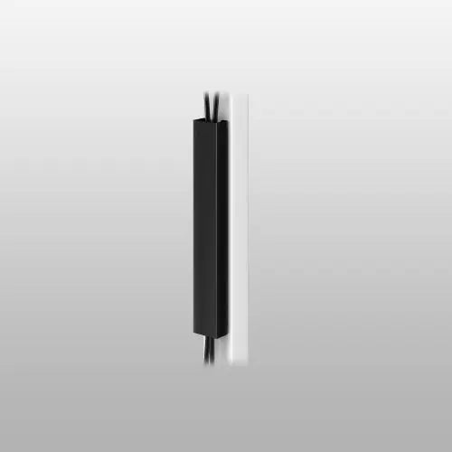 14 inch Cord Organizer Under Desk, Vertical Wire Hider Cover for Office and Home, Black PUTORSEN