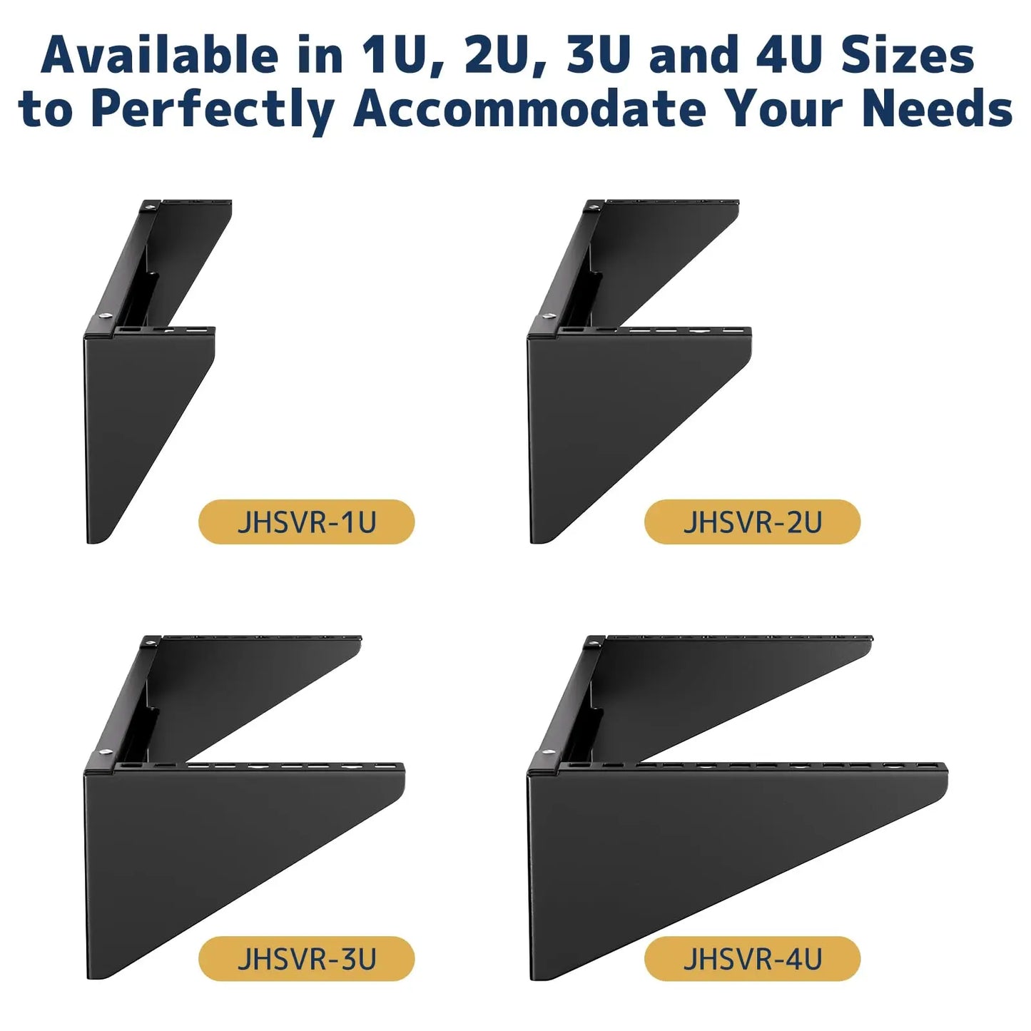 1U Vertical Wall-Mount Rack - 19" Steel Wall & Under-Desk Bracket for Server, Network Switch, or Patch Panel, Supports up to 121lbs, 1U PUTORSEN