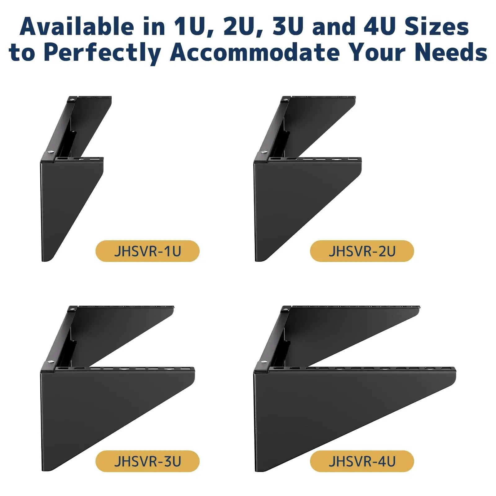 1U Vertical Wall-Mount Rack - 19" Steel Wall & Under-Desk Bracket for Server, Network Switch, or Patch Panel, Supports up to 121lbs, 1U PUTORSEN