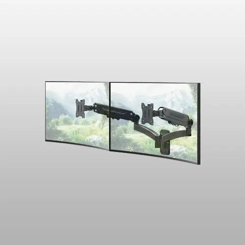 24–45'' Doppel-Monitor-Wandhalterung, 12 kg pro Arm Ergonomisch höhenverstellbar, neigbar, schwenkbar & drehbar, VESA 75x75/100x100 PUTORSEN