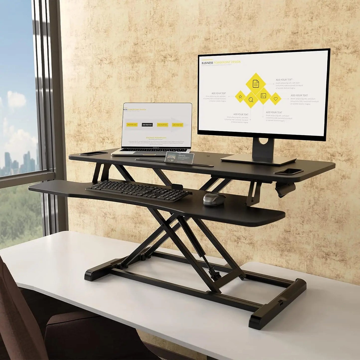 37.4 Inch Standing Desk Converter PUTORSEN