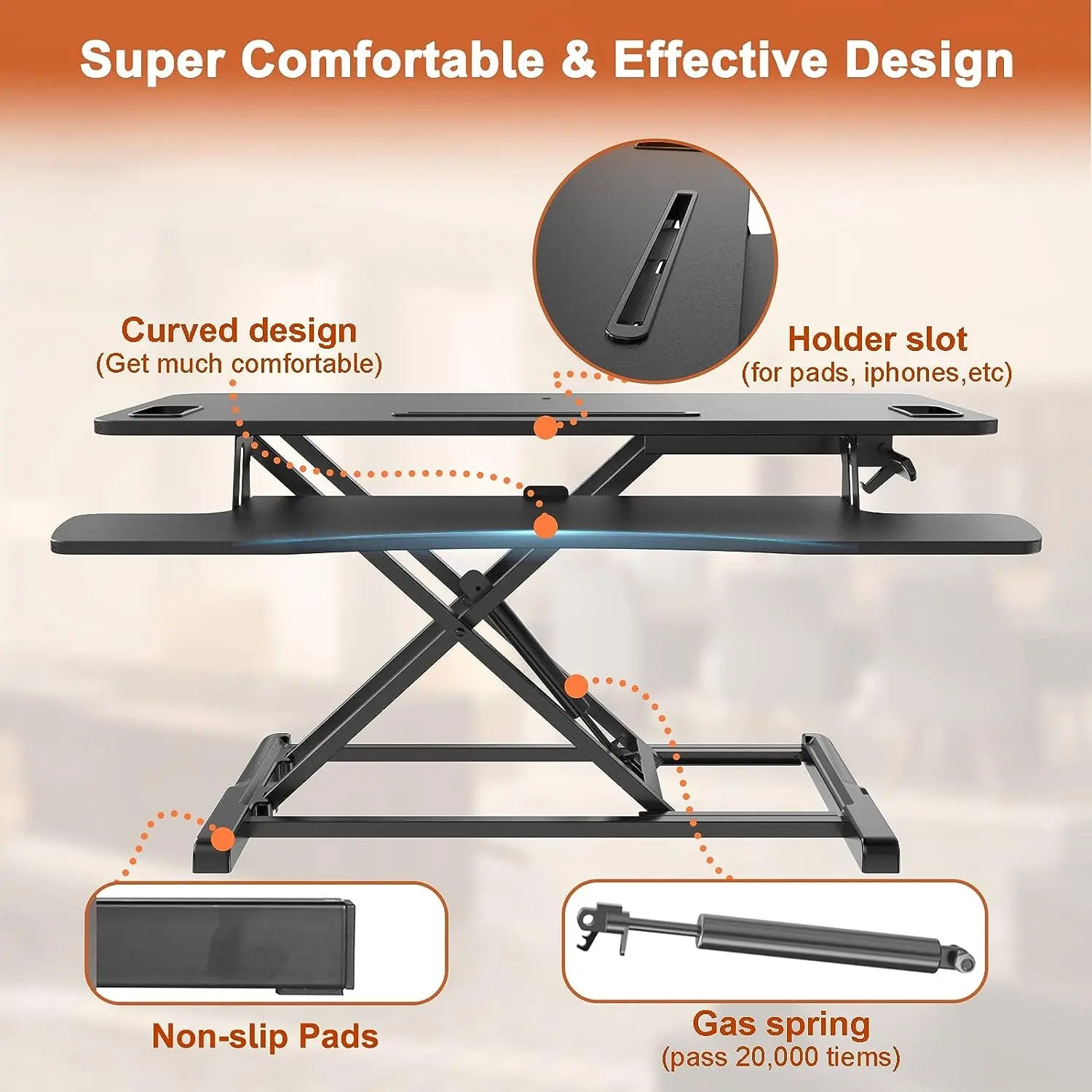 37.4 Inch Standing Desk Converter PUTORSEN