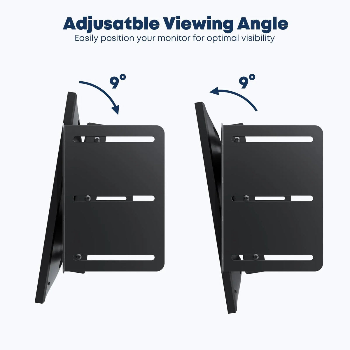 4HE Monitorhalterung für 19" Serverschrank, Schwarz Universelle VESA Rack-Halterung für LCD-Monitore, kompatibel mit VESA 75x75 & 100x100 mm, tiefenverstellbar, Stahl PUTORSEN
