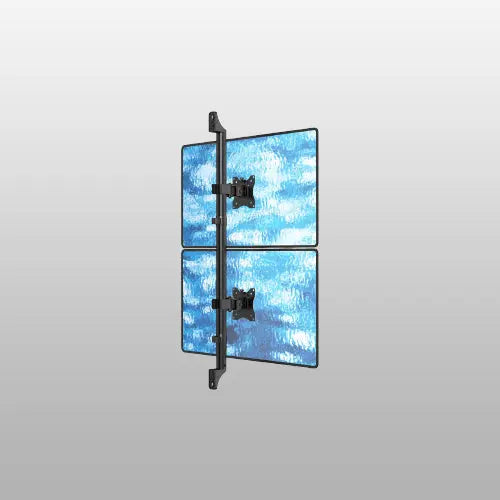 Dual Monitor Wandhalterung für 17" - 32" (2x9KG) – Voll Beweglich mit VESA 75/100 – Höhenverstellbar & Kabelmanagement PUTORSEN