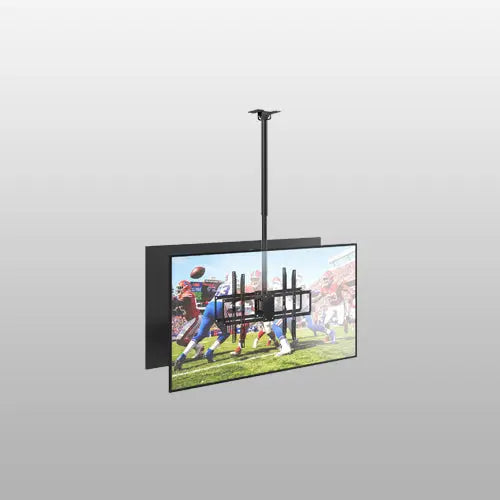 Dual TV Ceiling Mount, Fits 43-86" TVs, Supports up to 110 lbs, 42.9-66.5" Height Adjustable, Swivel & Tilt, Level Adjustment, Safety Lock, Max VESA 600x400mm PUTORSEN
