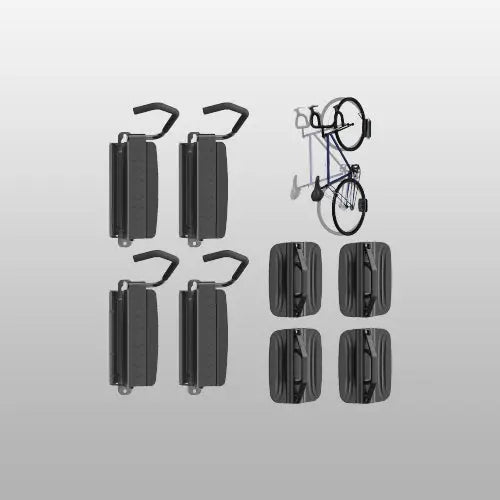 Fahrrad Wandhalterung Vertikal Schwenkbar Fahrradständer - Fahrradhalterung für Wand für Garagen und Innenräume,Platzsparende und Einfach Aufzuhängende Fahrradaufhängung Wand,Tragkraft 35kg（4 St.） PUTORSEN