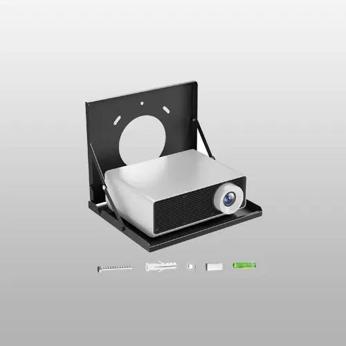 Flip Down Projector Wall Mount Shelf, Holds up to 22 lbs, for Home Cinema, Folds Flat Against Wall Like a Picture Frame When Not in Use, Space Saving PUTORSEN