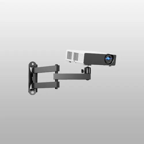 Foldable Projector Wall Mount | Compatible with 1/4", M4 & M6 Screws, 360° Rotatable Full-Motion Space-Saving Arm, Heavy-Duty Support for Most Projectors up to 11 lbs, Universal Wall Bracket for Home Theater & Office PUTORSEN