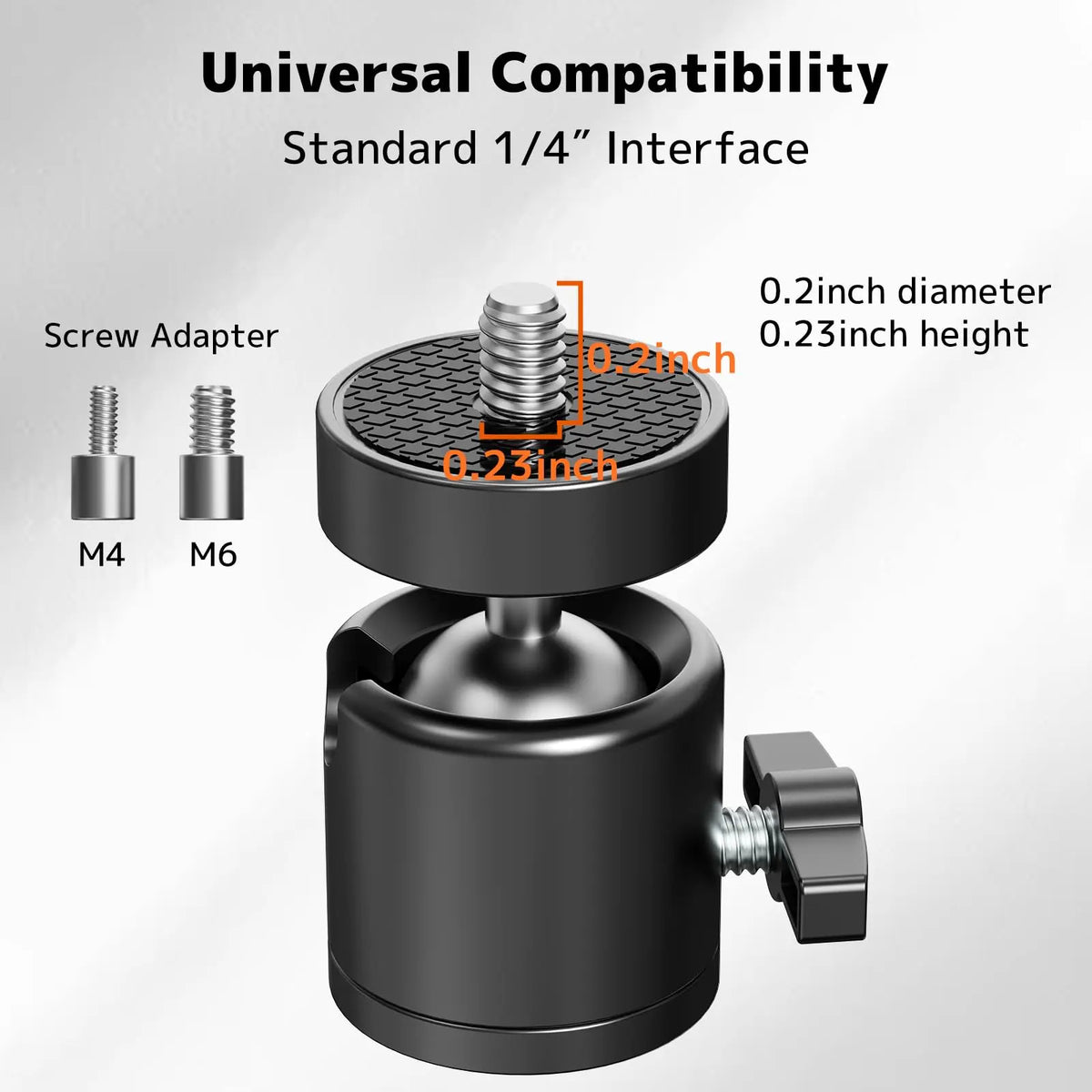 Foldable Projector Wall Mount | Compatible with 1/4", M4 & M6 Screws, 360° Rotatable Full-Motion Space-Saving Arm, Heavy-Duty Support for Most Projectors up to 11 lbs, Universal Wall Bracket for Home Theater & Office PUTORSEN