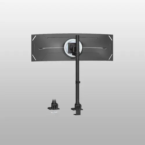 Heavy Duty Monitor-Arm Ultrawide for 24-57’’ , Extra Tall Aluminum Single Monitor Mount Holds up to 59.4 lbs,  Black PUTORSEN