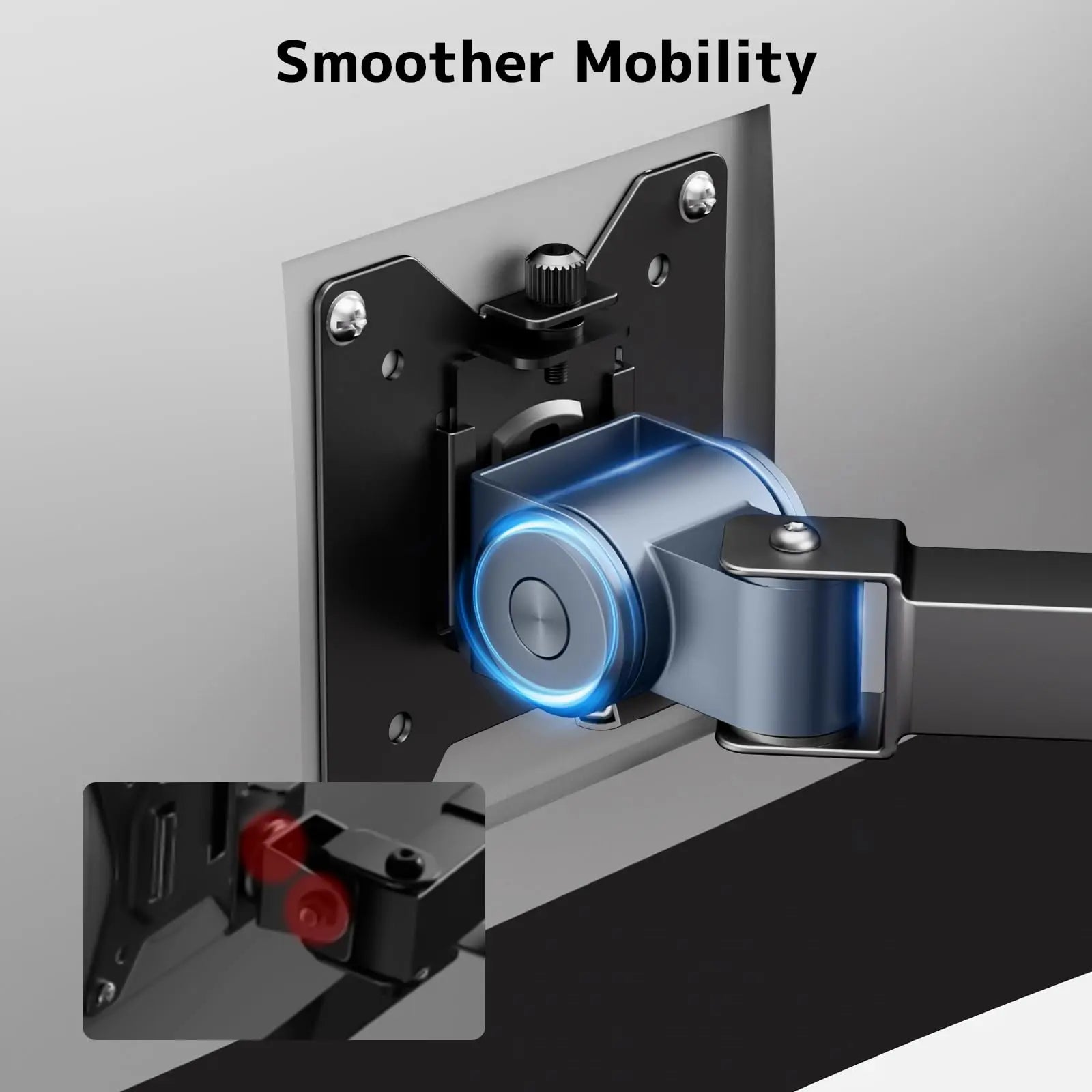 Monitor mount 2 monitors for 17-35 inch flat & curved screen, tilt, swivel and rotatable monitor desk mount, 20 kg per arm, VESA 75x75 / 100x100 PUTORSEN