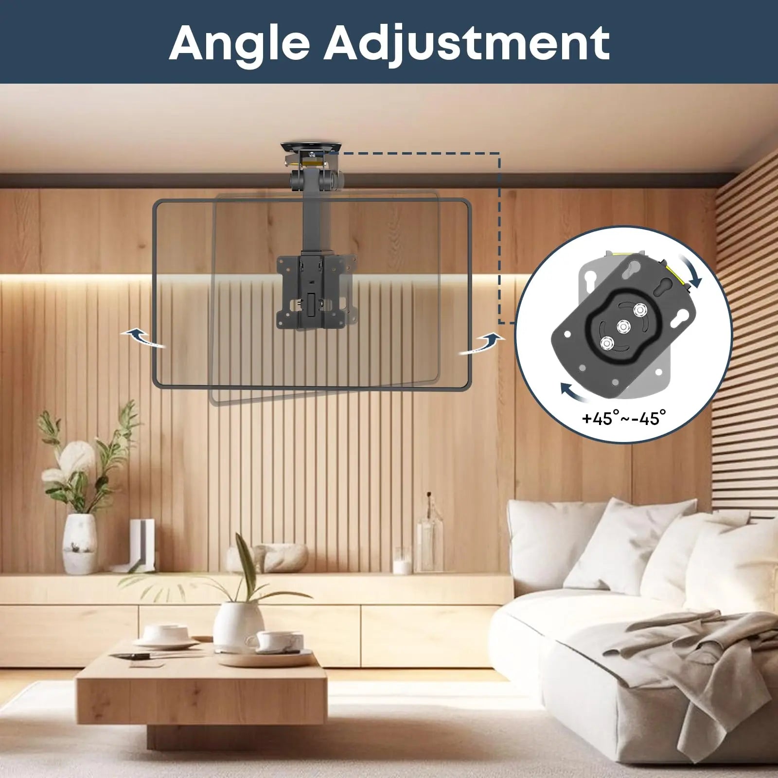 PUTORSEN 13 to 27 inch Folding TV Ceiling Mount PUTORSEN