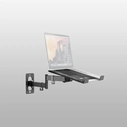 PUTORSEN 2-in-1 Laptop Wall Mount, Adjustable Arm for 10-17 Inch Notebook & Screens Under 32" PUTORSEN