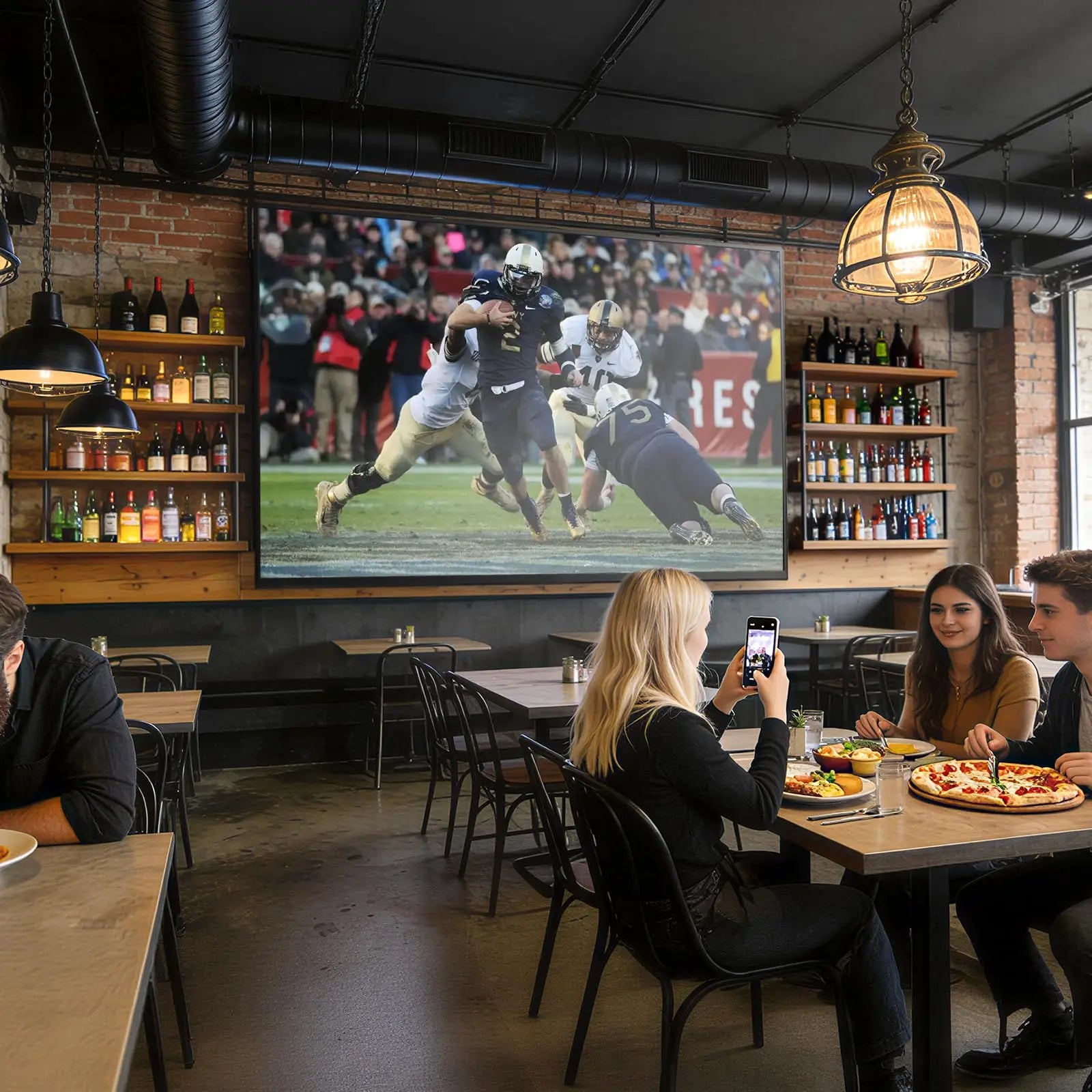 PUTORSEN 37-140'' Heavy Duty TV Wall Mount, up to 275lbs, Low Profile Fixed TV Wall Mount, with Quick Lock and Release, Max VESA 1200 x 800mm PUTORSEN