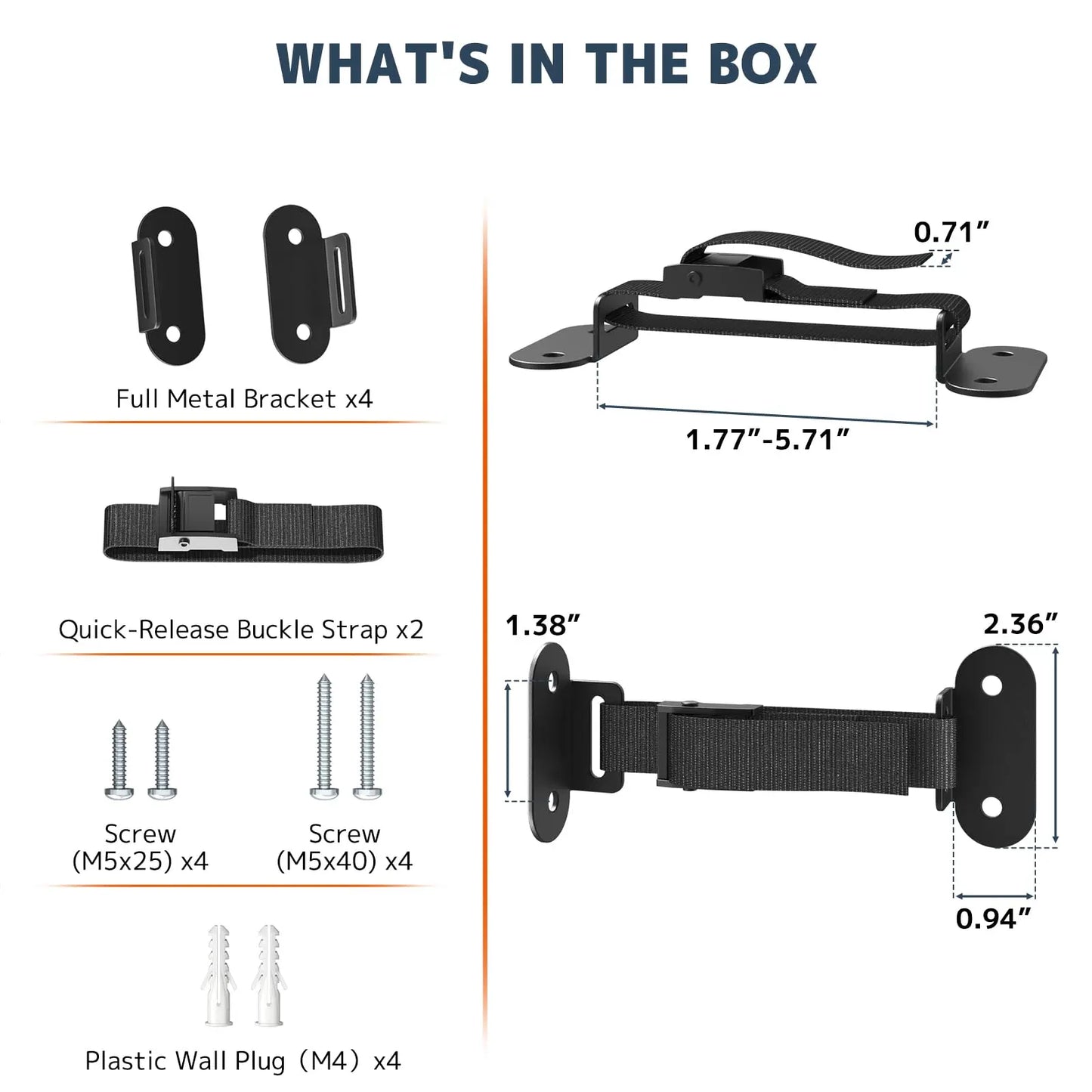 PUTORSEN Anti Tip Furniture Anchors, Heavy Duty Furniture Wall Anchor, Earthquake Proof Wall Anchors for Baby & Pet Safety, Easy Install Adjustable Furniture Safety Kit PUTORSEN