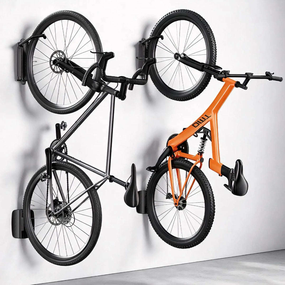PUTORSEN Bike Rack for Garage, Fits Tires up to 3.5" in wide, Holds up to 77 Lbs PUTORSEN