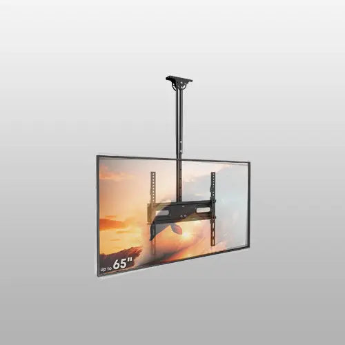 PUTORSEN Ceiling TV Mount for 26–65-Inch TVs, Adjustable Full-Motion Bracket, Max VESA 400x400mm, Black PUTORSEN