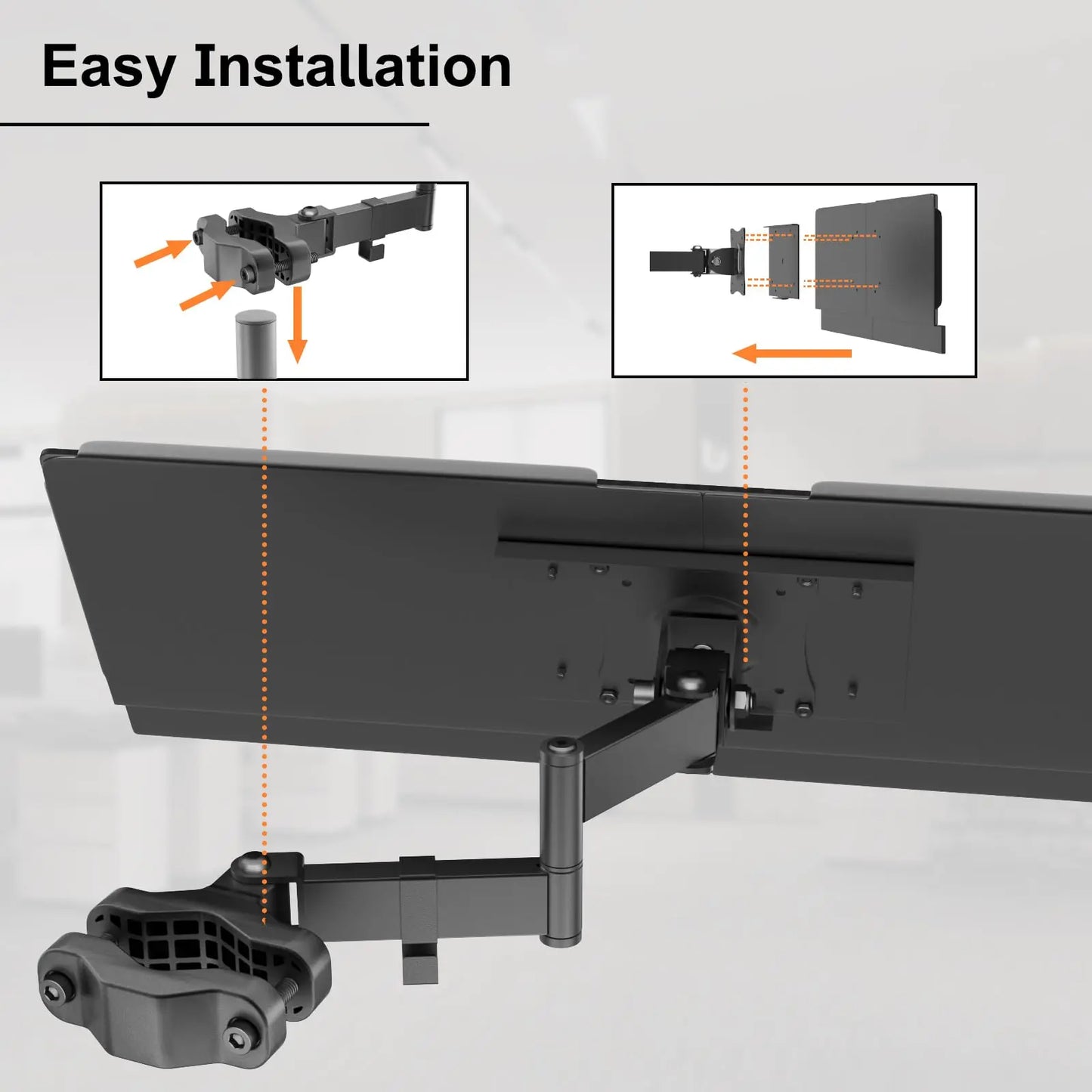 PUTORSEN Keyboard Tray for Pole Mounting PUTORSEN