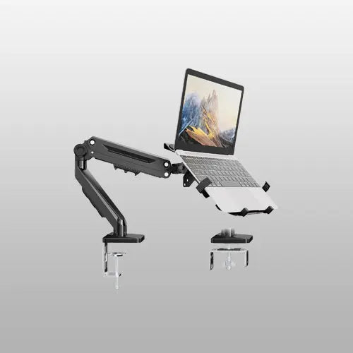 PUTORSEN Laptop Arm Mount Desk - Fits Max 18" Notebook and 40" Computer Screen, Hold Up to 26.5lbs PUTORSEN
