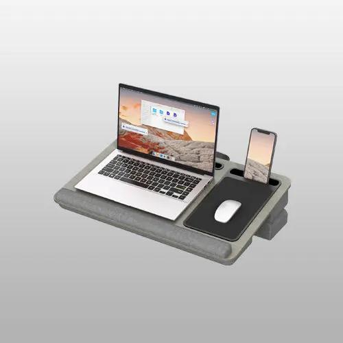 PUTORSEN Laptop Laptop Desk with Pillow Cushion, Fits Laptops up to 17.3 Inches, with Anti-Slip Strip and Storage Function for Home PUTORSEN