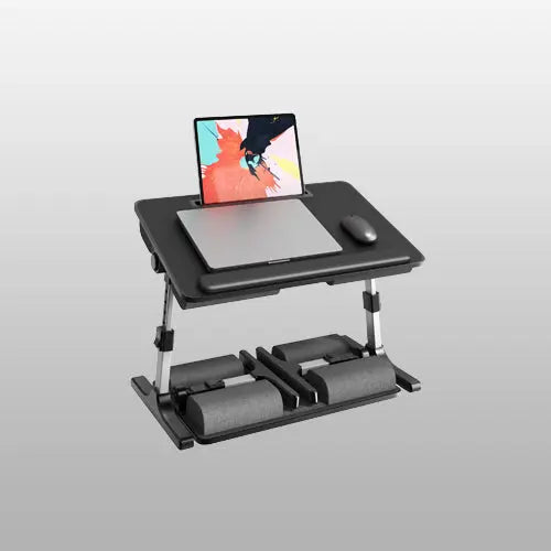 PUTORSEN Laptoptisch fürs Bett - Höhenverstellbar und Winkelverstellbar, 2-in-1 Laptopkissen Klappbar, Größere Laptop Tisch für Bett Sofa Couch Boden PUTORSEN