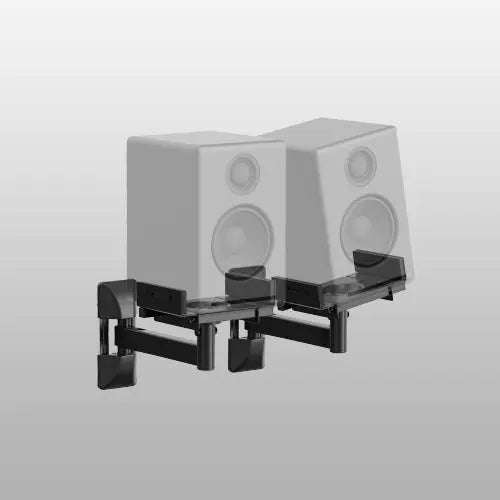 PUTORSEN Lautsprecher Wandhalterung - Voll einstellbare Universal Lautsprecher Halterung Wand, 2 Pack Boxen Wandhalterung, hält bis zu 25kg PUTORSEN