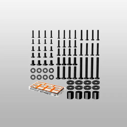PUTORSEN M4 M5 M6 M8 TV Mount Screws Kit, Universal TV Mounting Hardware with Washers & Spacers, VESA Screws for TV/Monitor up to 80", Black PUTORSEN