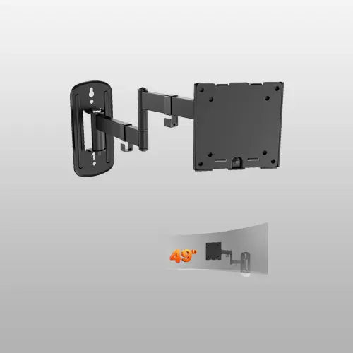 PUTORSEN Monitor Wall Mount for up to 49 inch Ultrawide Screens, Max Holds 44lbs, VESA 75/100 mm, Black PUTORSEN