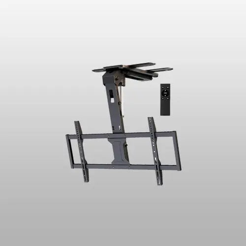 PUTORSEN Motorized Ceiling TV-Mount Flip Down - 43 to 86 Inch Electric TV-Mount Motorized Drop Down with Remote, Max Load 99 lbs PUTORSEN