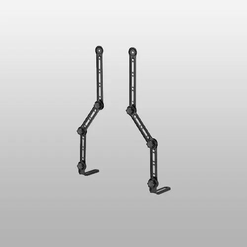 PUTORSEN Soundbar Mount Bracket for Mounting Under or Above TV, Fits Most Sound Bars Up to 33 Lbs, for Max 90'' TV, with 3 Extension Arms and 1 L-Brackets PUTORSEN