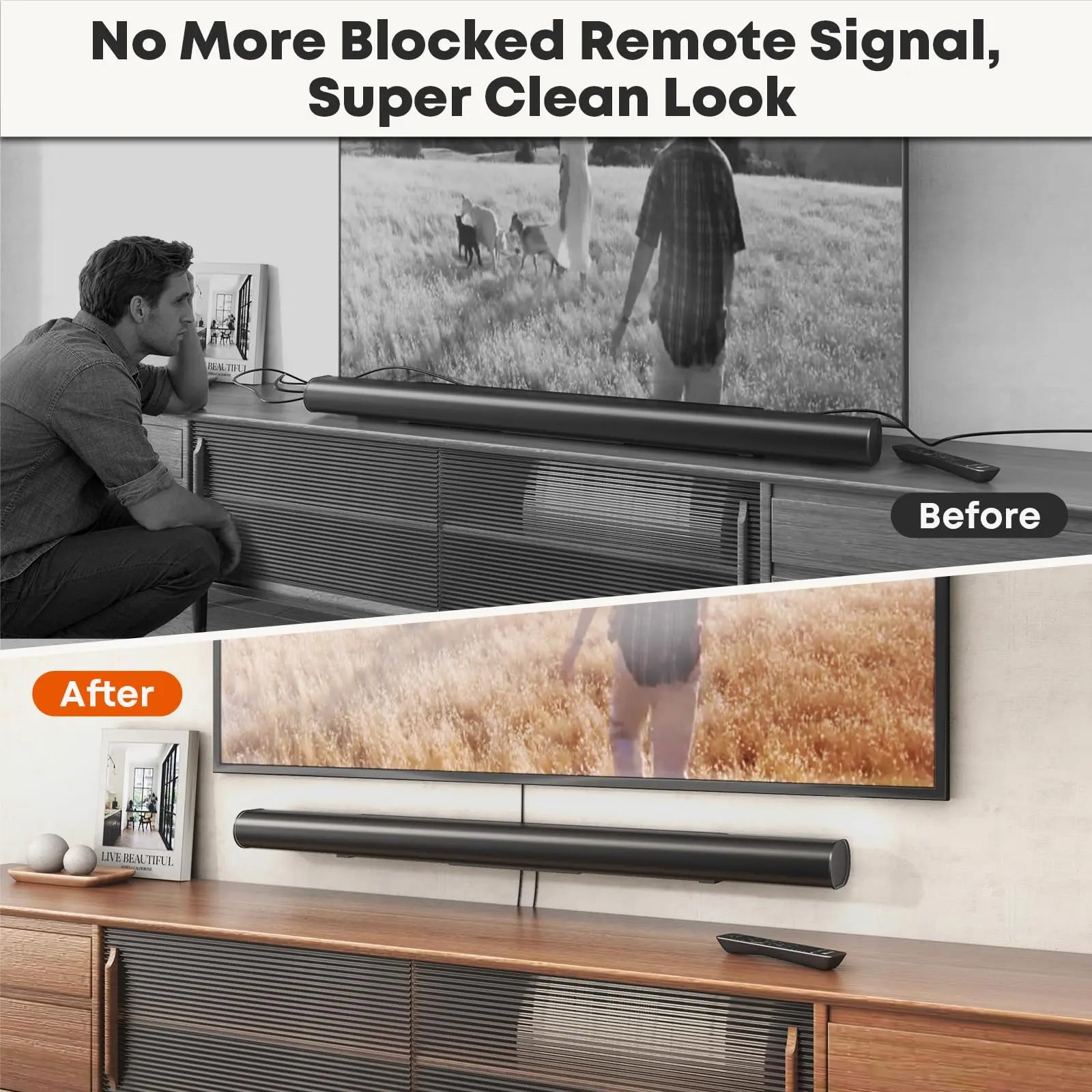 PUTORSEN Soundbar Wall Mount for Sonos Arc Ultra and Sonos Arc, Sound Bar Mounts Under TV,Weight Capacity 22 LBS PUTORSEN