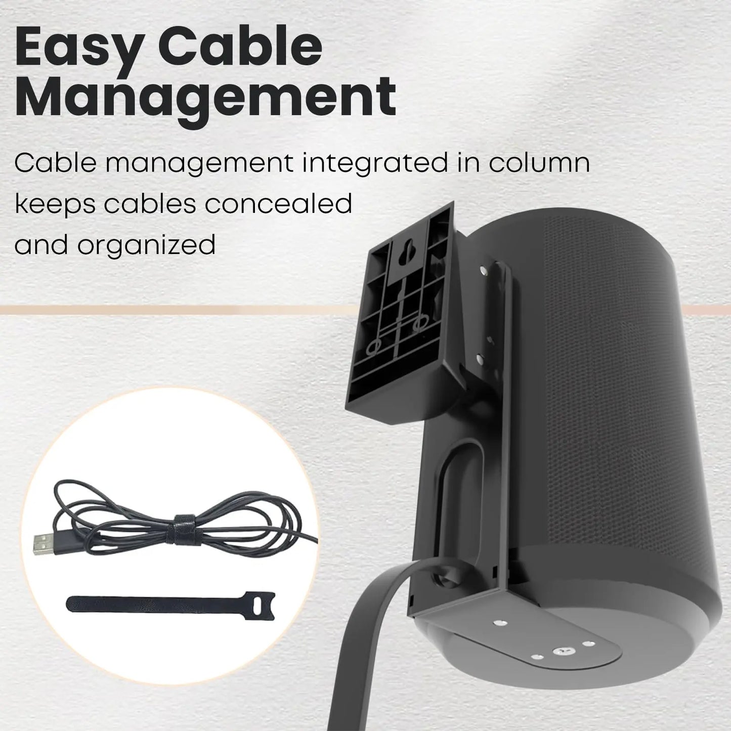 PUTORSEN Speaker Wall Mount for Sonos Era 100,Tilt & Swivel Speaker Shelf Bracket for Better Audio Enjoyment,Cable Management,Hold up to 6.6lbs PUTORSEN