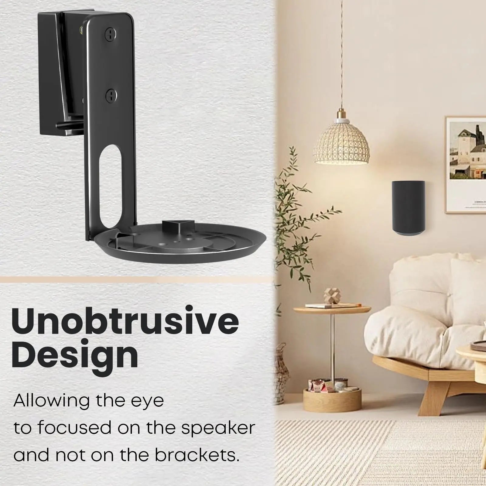 PUTORSEN Speaker Wall Mount for Sonos Era 100,Tilt & Swivel Speaker Shelf Bracket for Better Audio Enjoyment,Cable Management,Hold up to 6.6lbs PUTORSEN