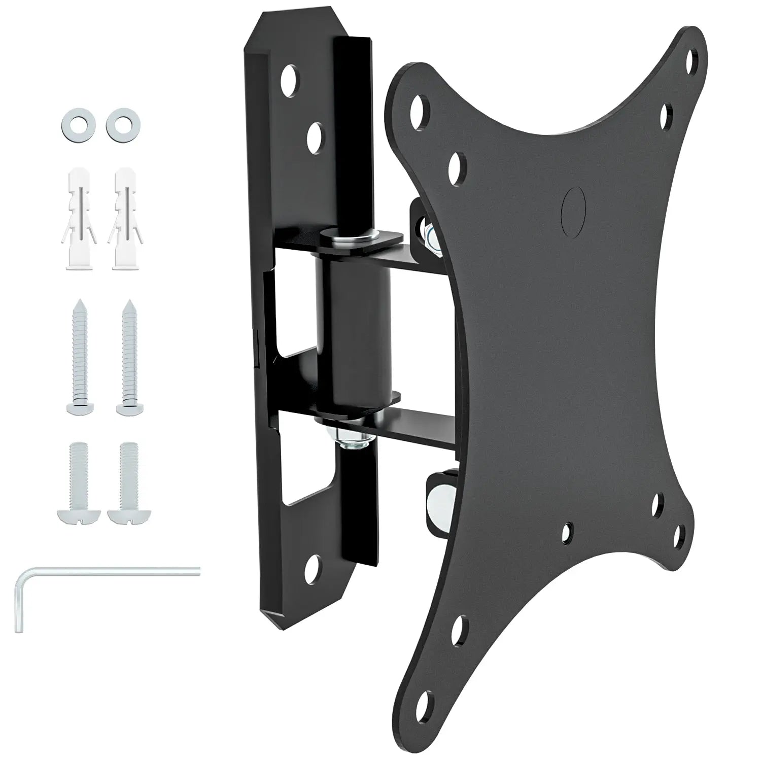 PUTORSEN TV Wall Mount Swivelling Tilting Universal for 13-27 Inch Flat TVs or Monitors PUTORSEN