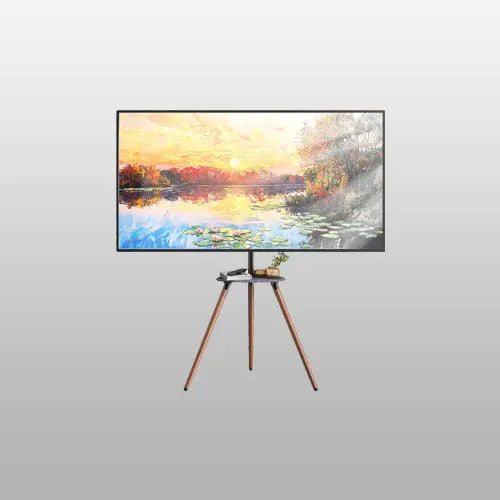 PUTORSEN Trípode Universal para TV 45–65", altura regulable con estante, giro 45°, VESA máximo 600×400 mm, carga máxima 40 kg PUTORSEN