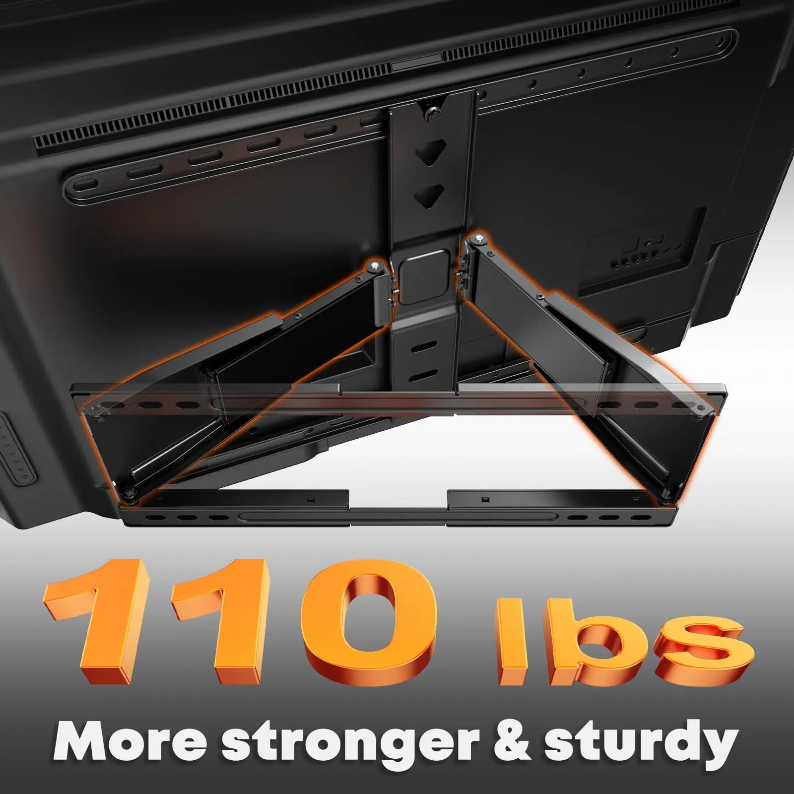 PUTORSEN Ultra-Slim TV Wall Mount for Most 43-90 Inch TVs, 0.77" Thin Low Profile Full Motion Bracket, Max VESA 600x400 mm, Holds up to 110lbs PUTORSEN