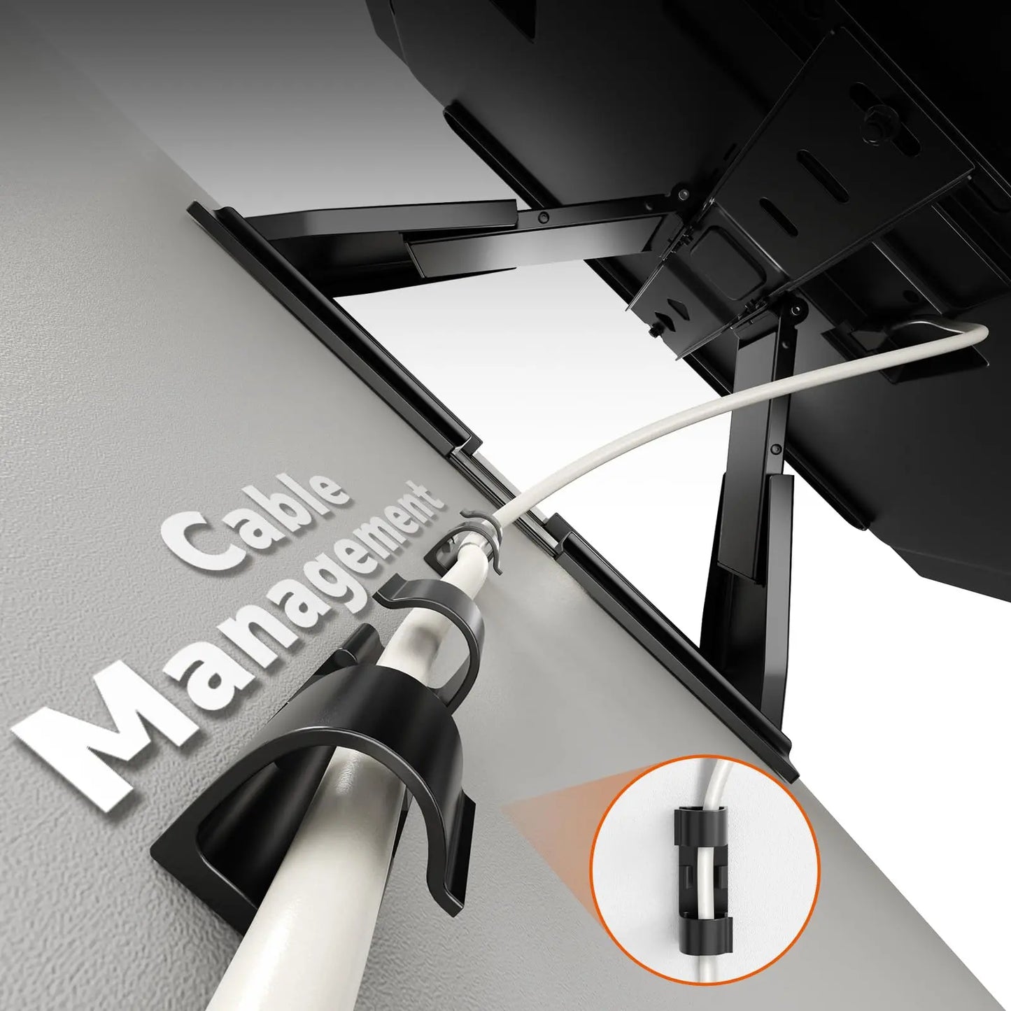 PUTORSEN Ultra-Slim TV Wall Mount for Most 43-90 Inch TVs, 0.77" Thin Low Profile Full Motion Bracket, Max VESA 600x400 mm, Holds up to 110lbs PUTORSEN