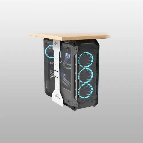 PUTORSEN Under-Desk PC Mount, Maximum Width up to 340 mm, Load Capacity up to 35 kg, Under-Desk PC Bracket with Protective Padding PUTORSEN