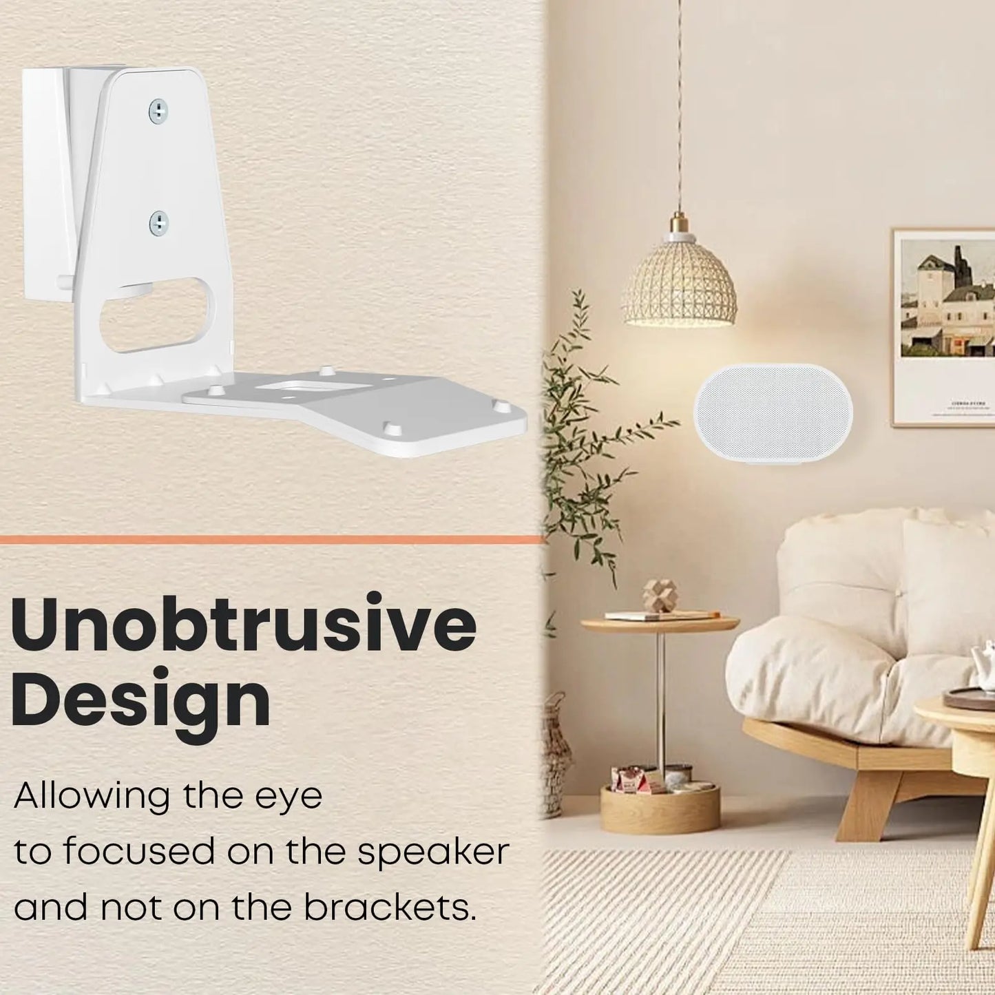 PUTORSEN Wall Mount Bracket for Sonos Era 300,Tilt & Swivel Speaker Shelf Bracket for Best Audio Enjoyment,Cable Management,Hold up to 11lbs(Single Pack,White) PUTORSEN