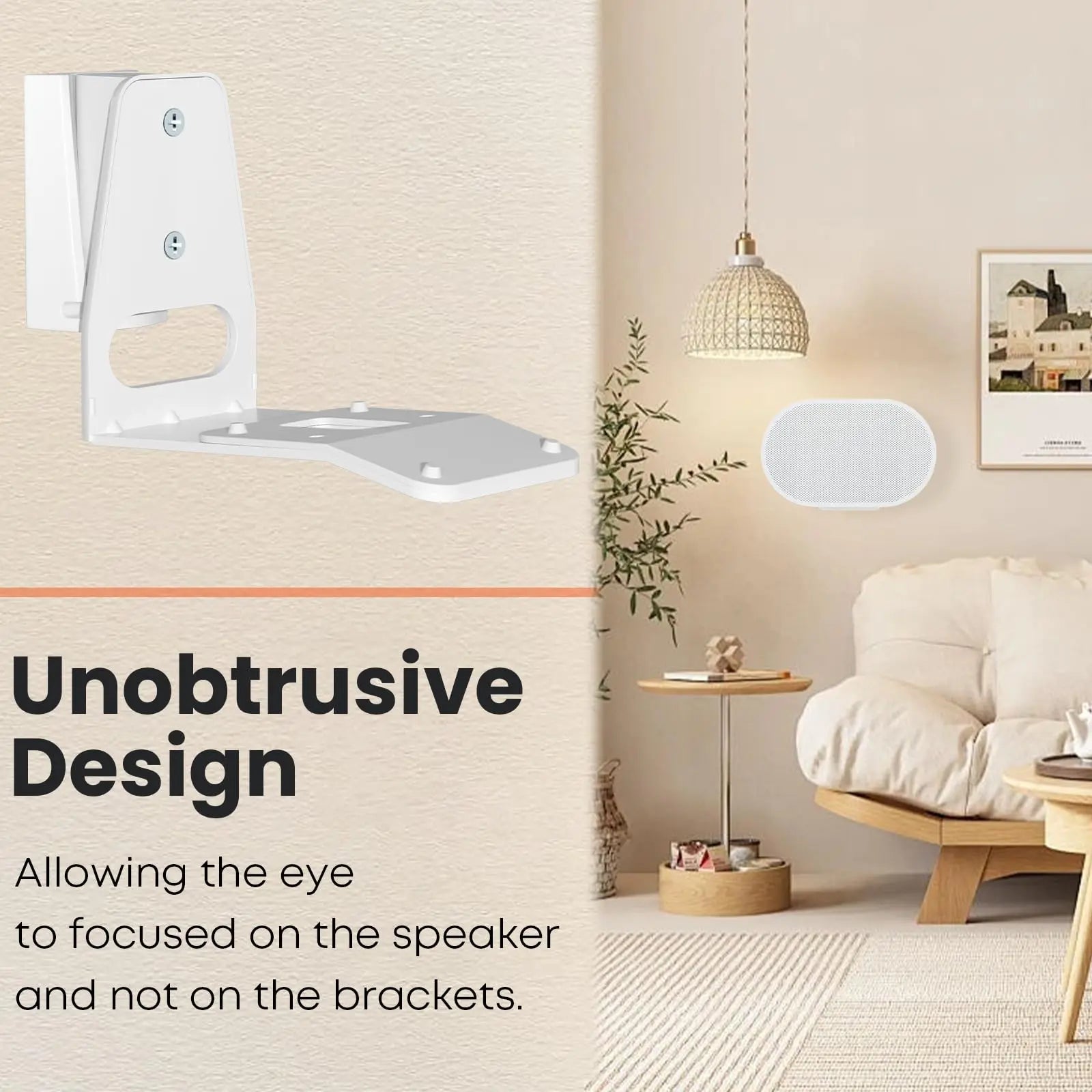 PUTORSEN Wall Mount Bracket for Sonos Era 300,Tilt & Swivel Speaker Shelf Bracket for Best Audio Enjoyment,Cable Management,Hold up to 11lbs(Single Pack,White) PUTORSEN