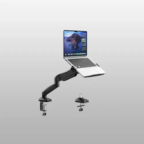 Soporte sobremesa 2 en 1 para portátil 11,6-17,3'' y monitor 17-32'', hasta 9 KG, VESA 75/100 mm PUTORSEN