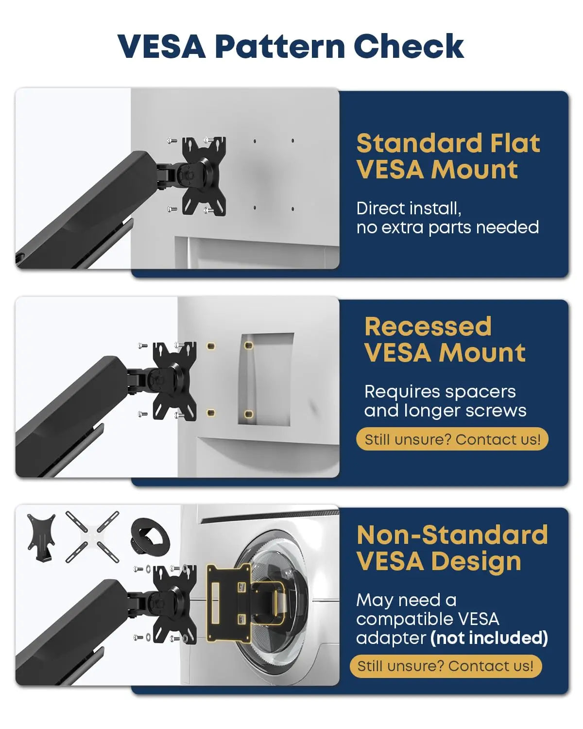 Vertical Dual Monitor Mount, Fits 17-49" Ultrawide Screens, Heavy-Duty Fully Adjustable, 35.5 lbs Per Arm Capacity, C-Clamp & Grommet Base, VESA 75/100mm PUTORSEN