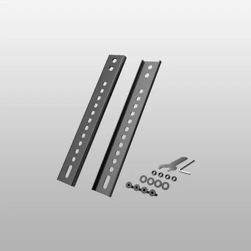 Vertical VESA Extender Plate Bracket Kit, 2-Pack, Up to 8.36" Downward Extension, Lower up to 8.36", Slotted Holes for Wide Compatibility, Max 600mm Vertical VESA, Heavy-Duty Steel, Secure Fit PUTORSEN